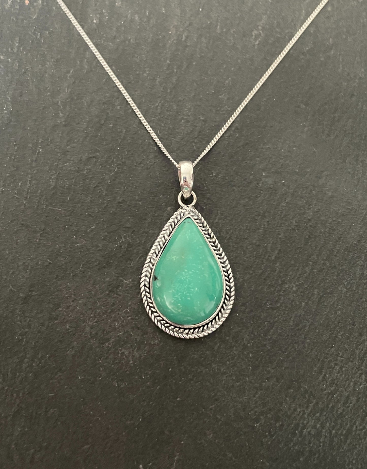Turquoise and Silver Pendant image 0