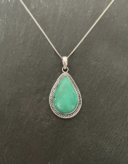 Turquoise and Silver Pendant image 0