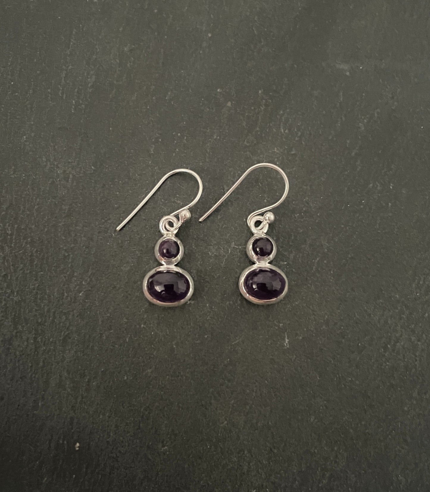 Amethyst Drop Earrings image 0
