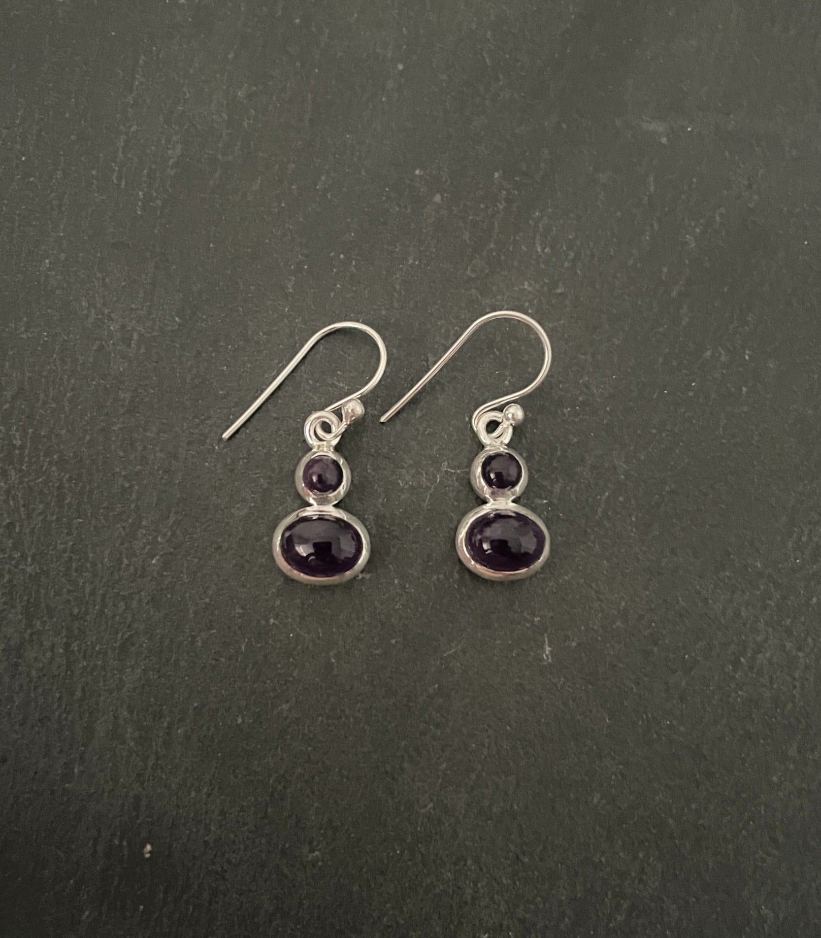 Amethyst Drop Earrings image 0