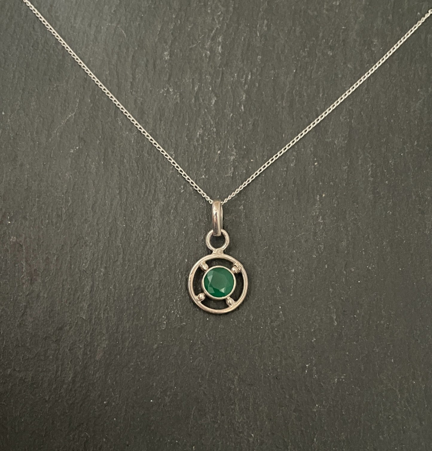 Emerald Round Pendant image 0