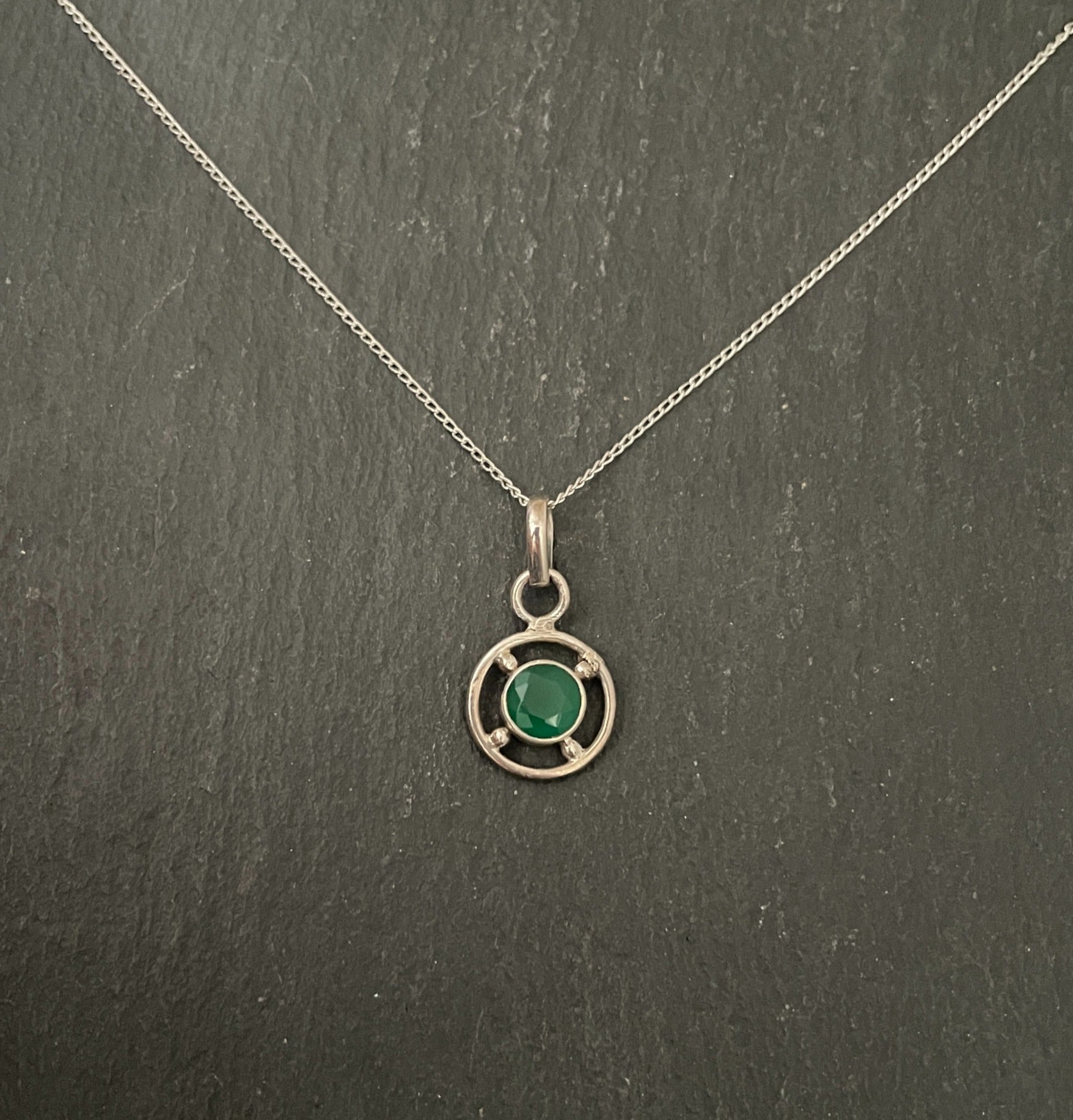 Emerald Round Pendant image 0