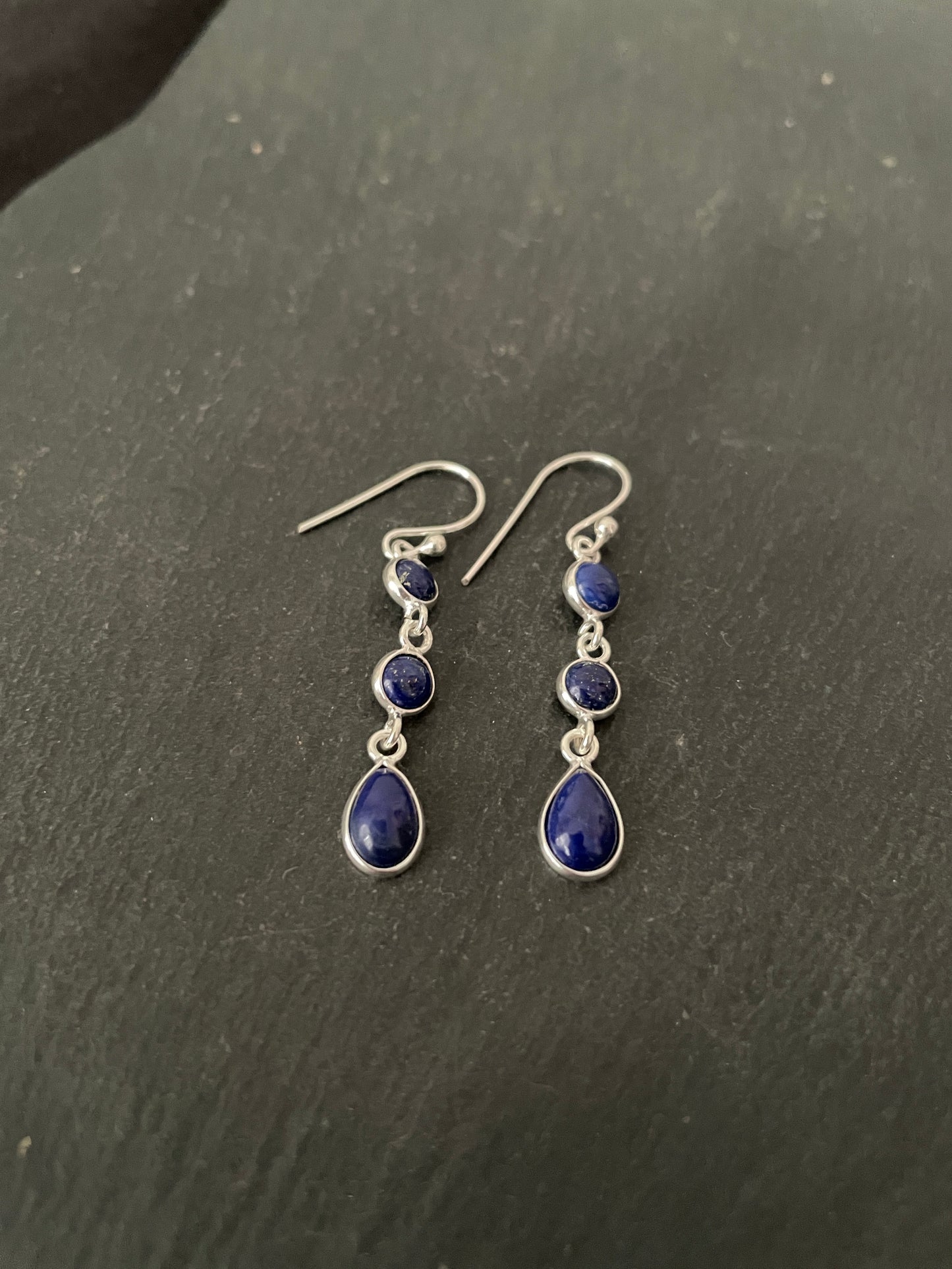 Lapis Lazuli and Silver Earrings image 1