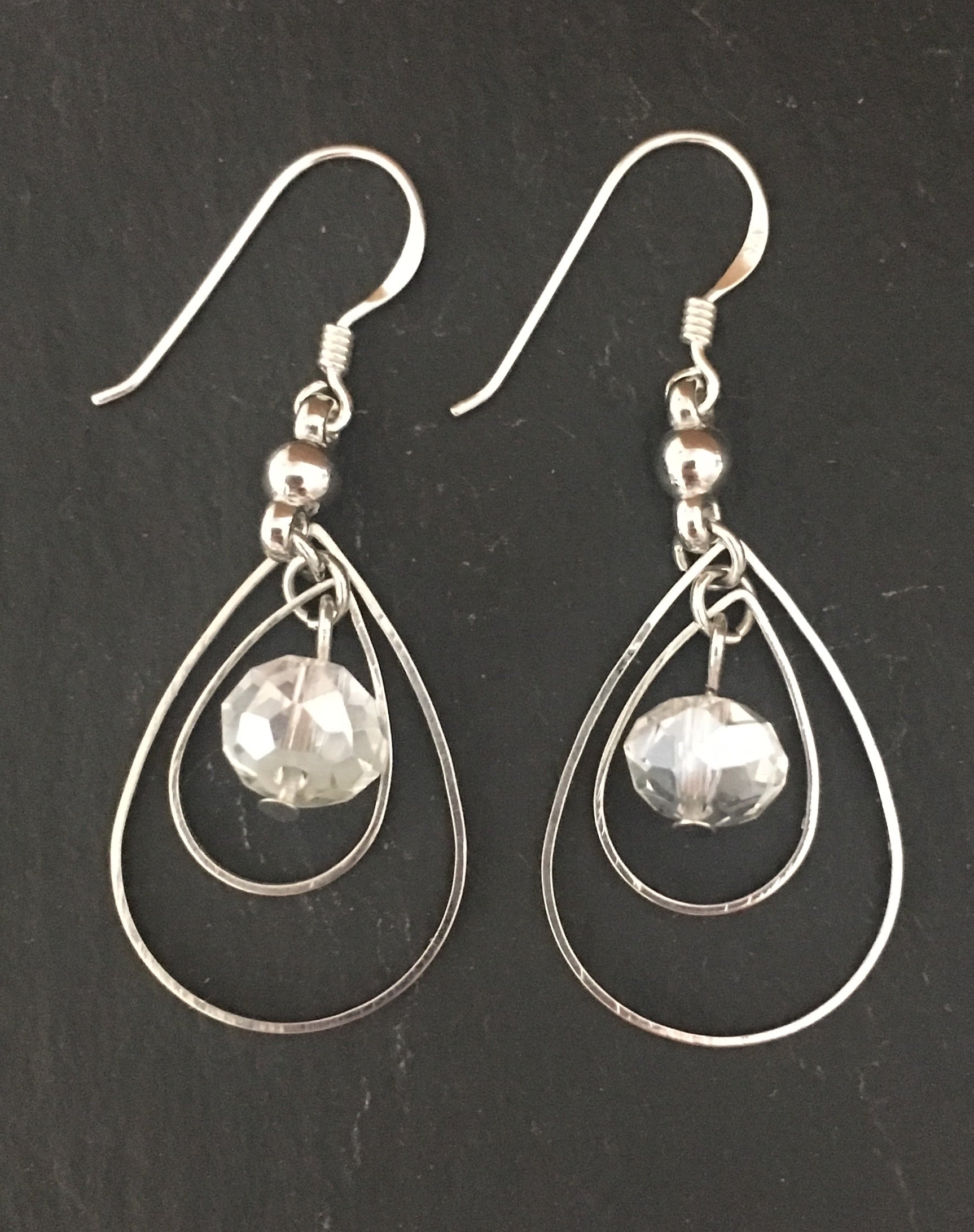 Clear Bead Earrings image 0