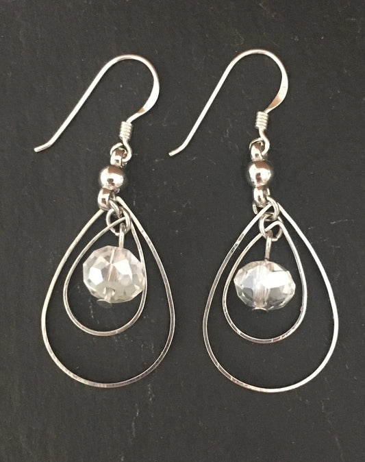 Clear Bead Earrings image 0