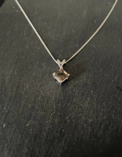 Smokey Quartz and Silver Pendant image 1