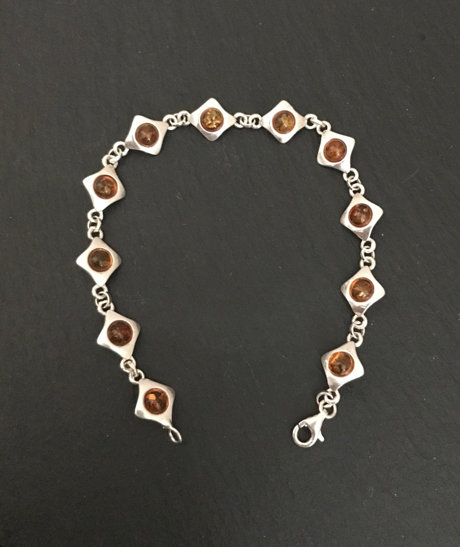 Amber and Silver Bracelet image 0