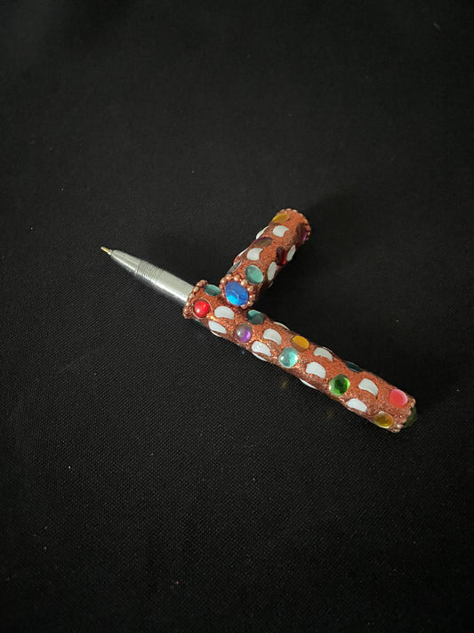 Orange Mix Glitter Pen image 1