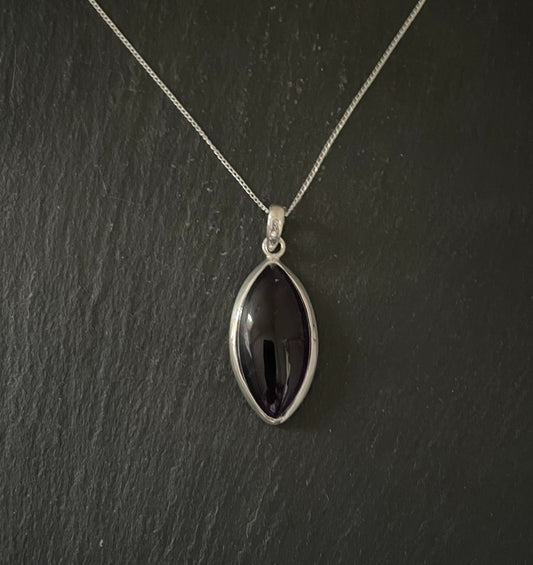 Amethyst and Silver Pendant image 0
