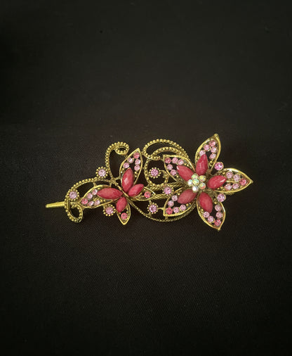 Flower and Butterfly Hair Clip image 2