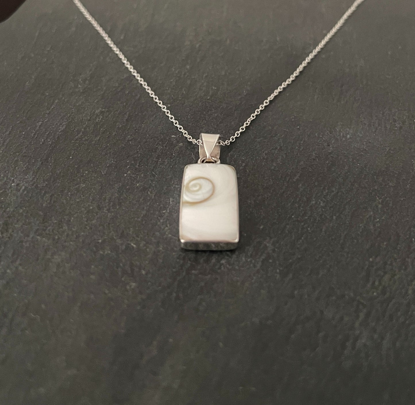 Shiva Shell Rectangle Pendant image 1