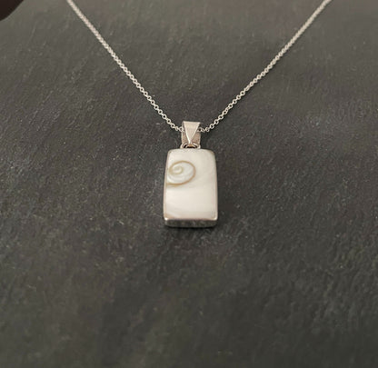 Shiva Shell Rectangle Pendant image 1