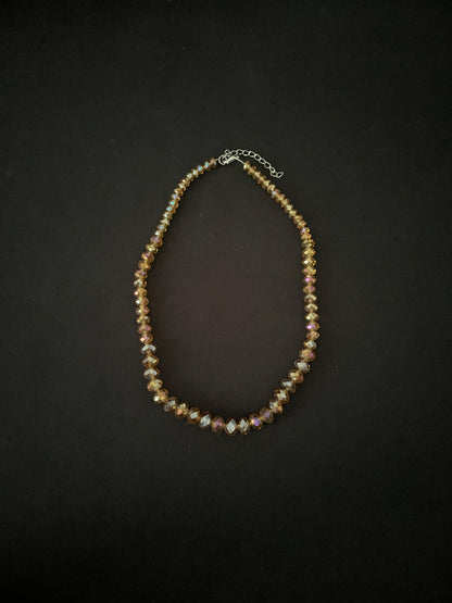 Gold Bead Necklace image 1