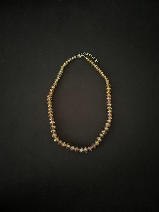 Gold Bead Necklace image 1