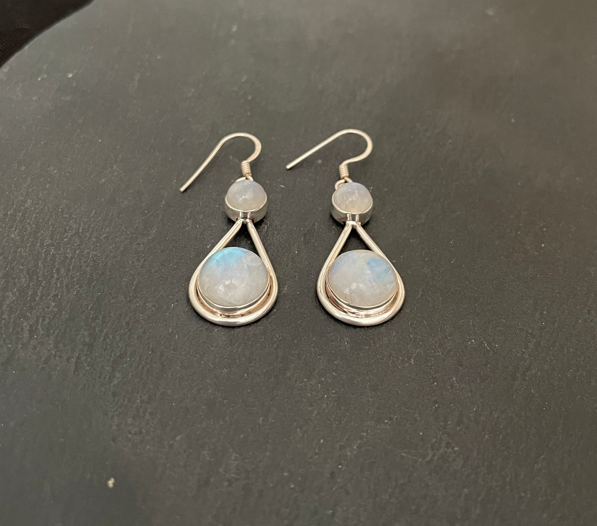 Moonstone Drop Earrings image 1