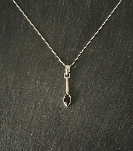 Smokey Quartz Teardrop Pendant image 0