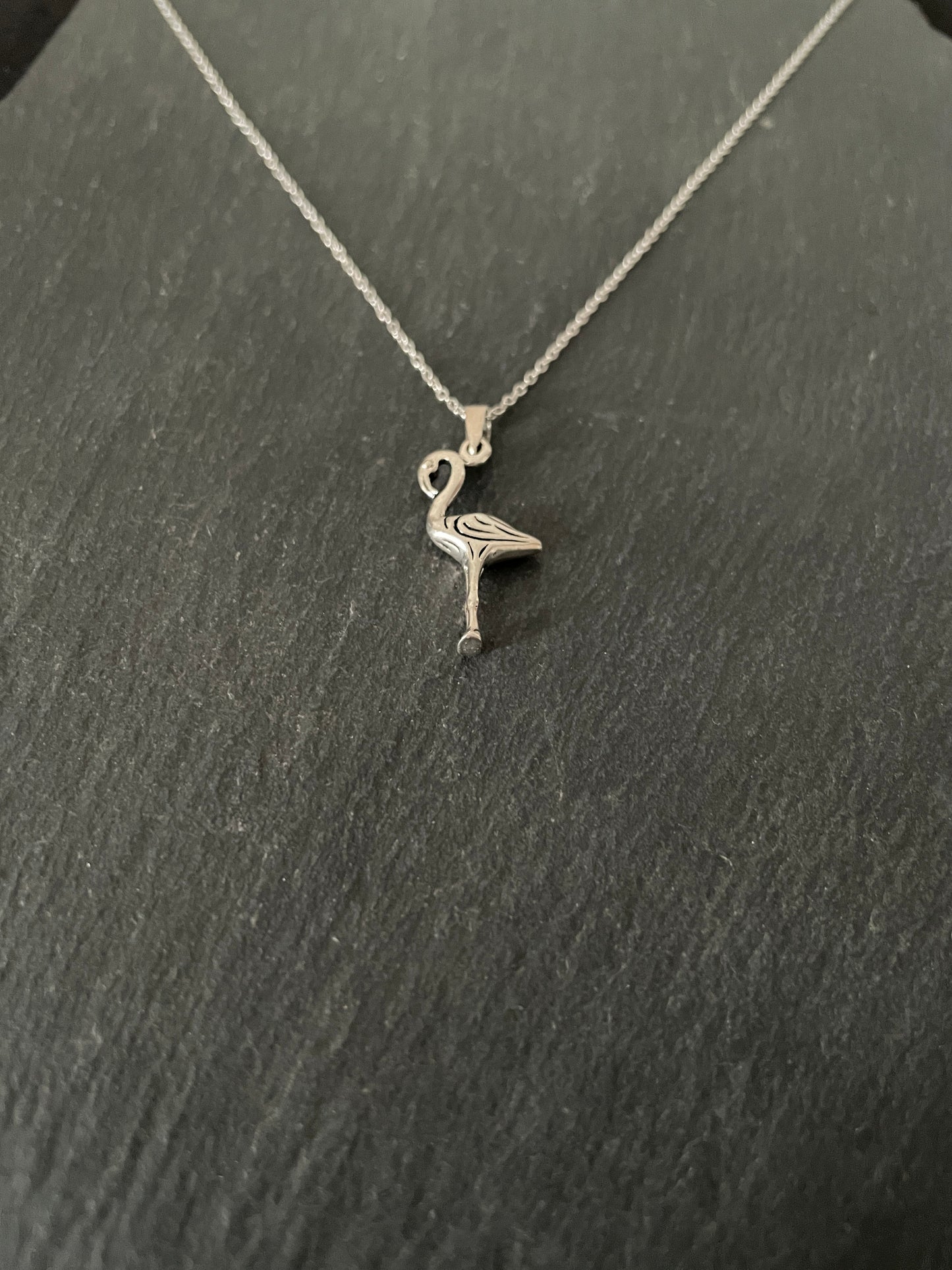 Silver Flamingo Pendant image 1