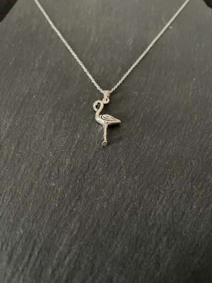 Silver Flamingo Pendant image 1