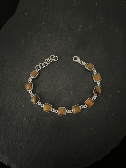 Square Tiger's Eye Bracelet image 2