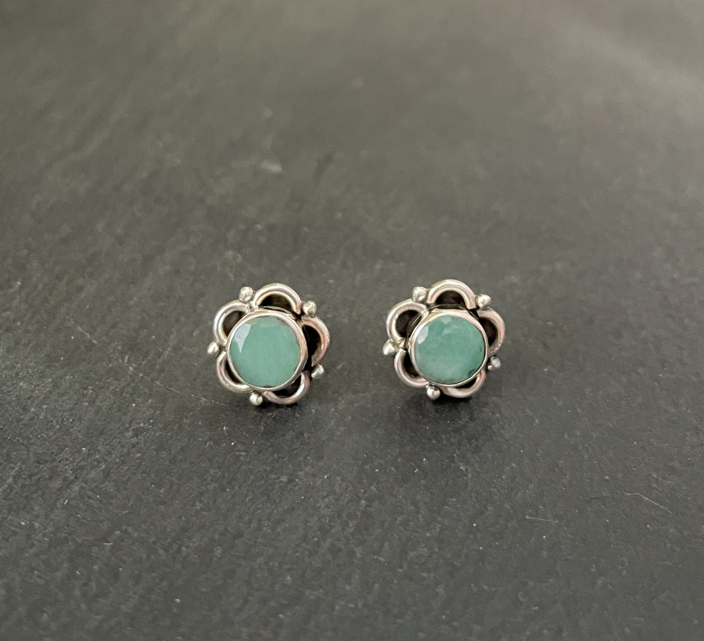 Emerald Stud Earrings image 0