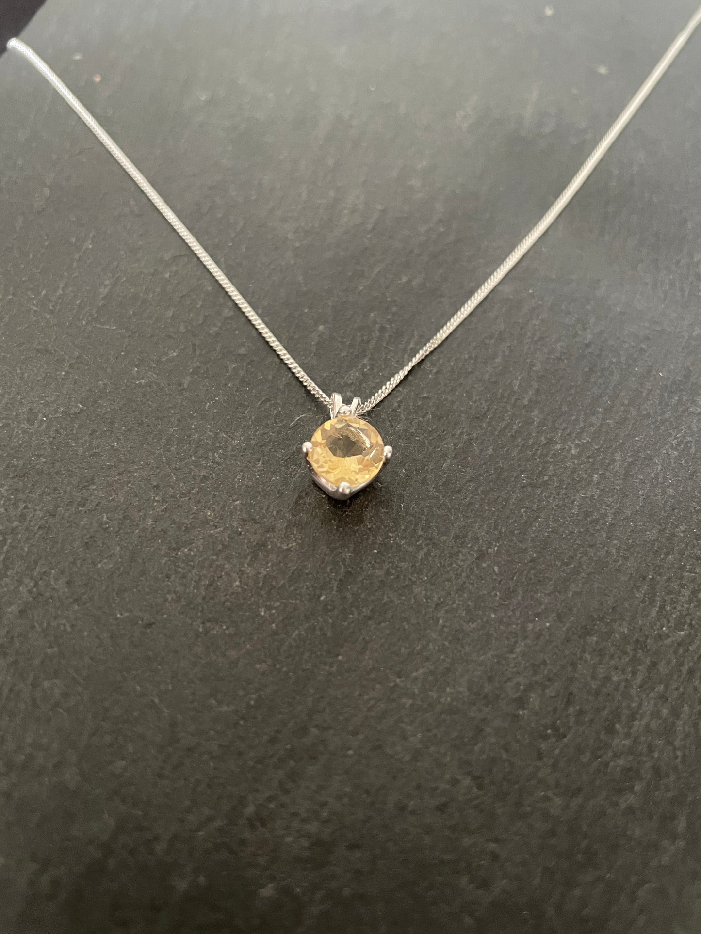 Citrine Round Pendant image 1