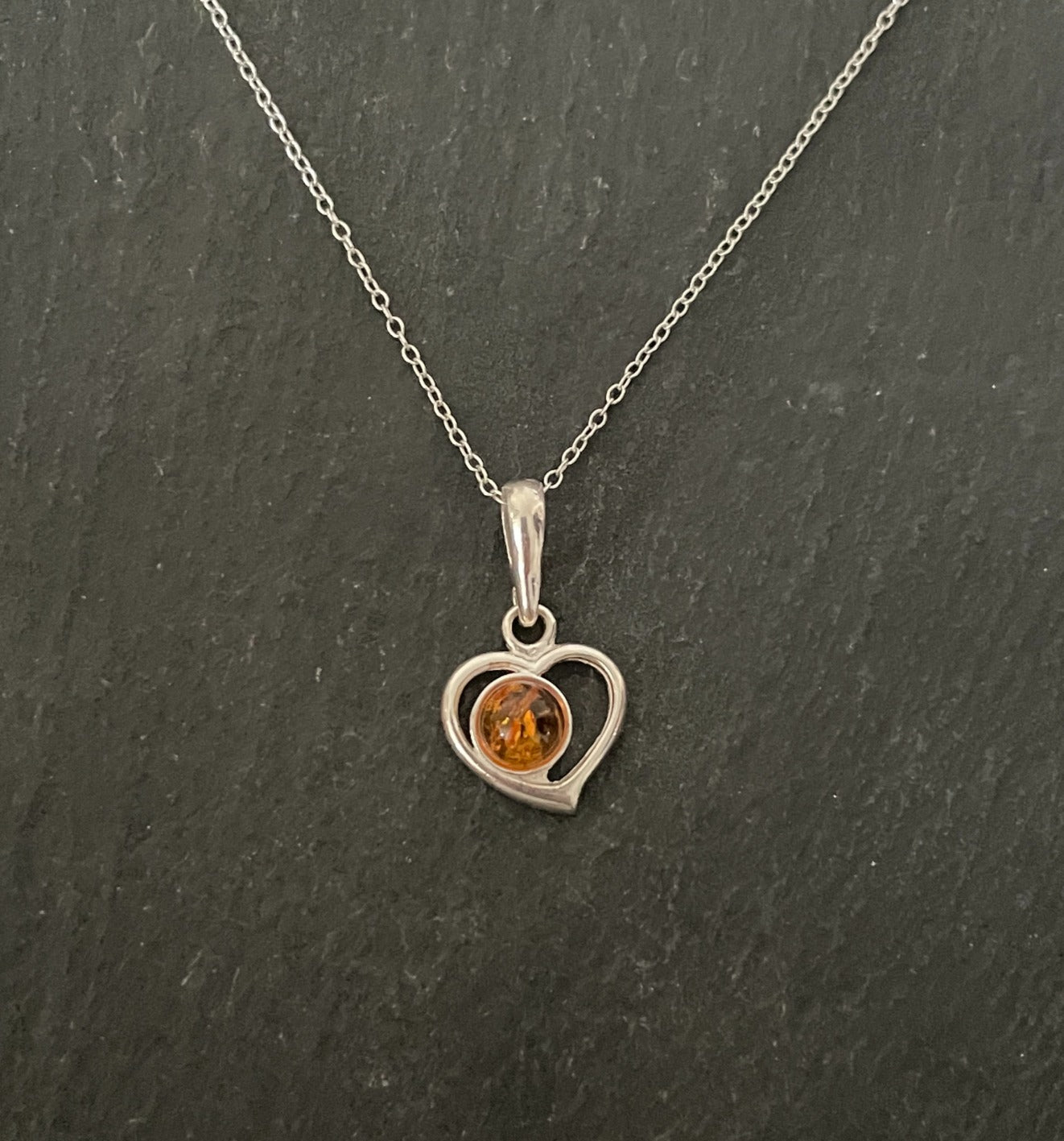 Amber Heart Pendant image 0