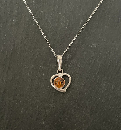 Amber Heart Pendant image 0