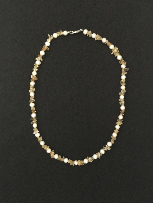Pearl and Gemstone Necklace image 1