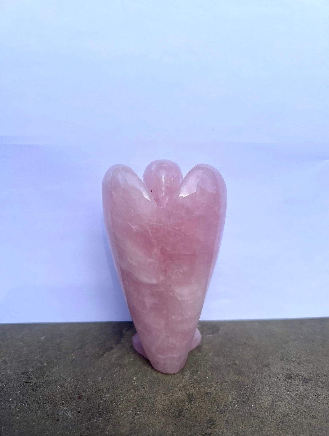 Large Rose Quartz Angel image 3