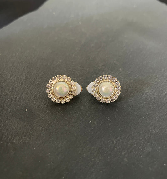 Coloured Bling Clip On Earrings image 0