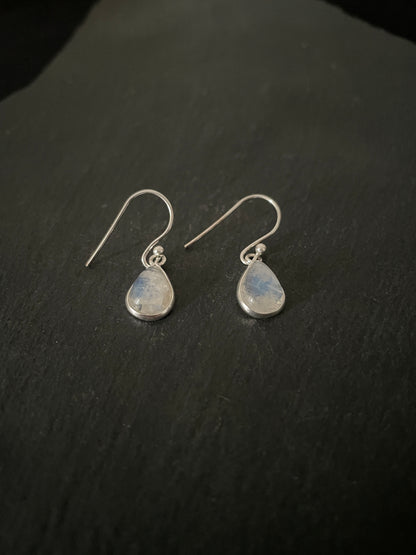 Moonstone Teardrop Earrings image 1