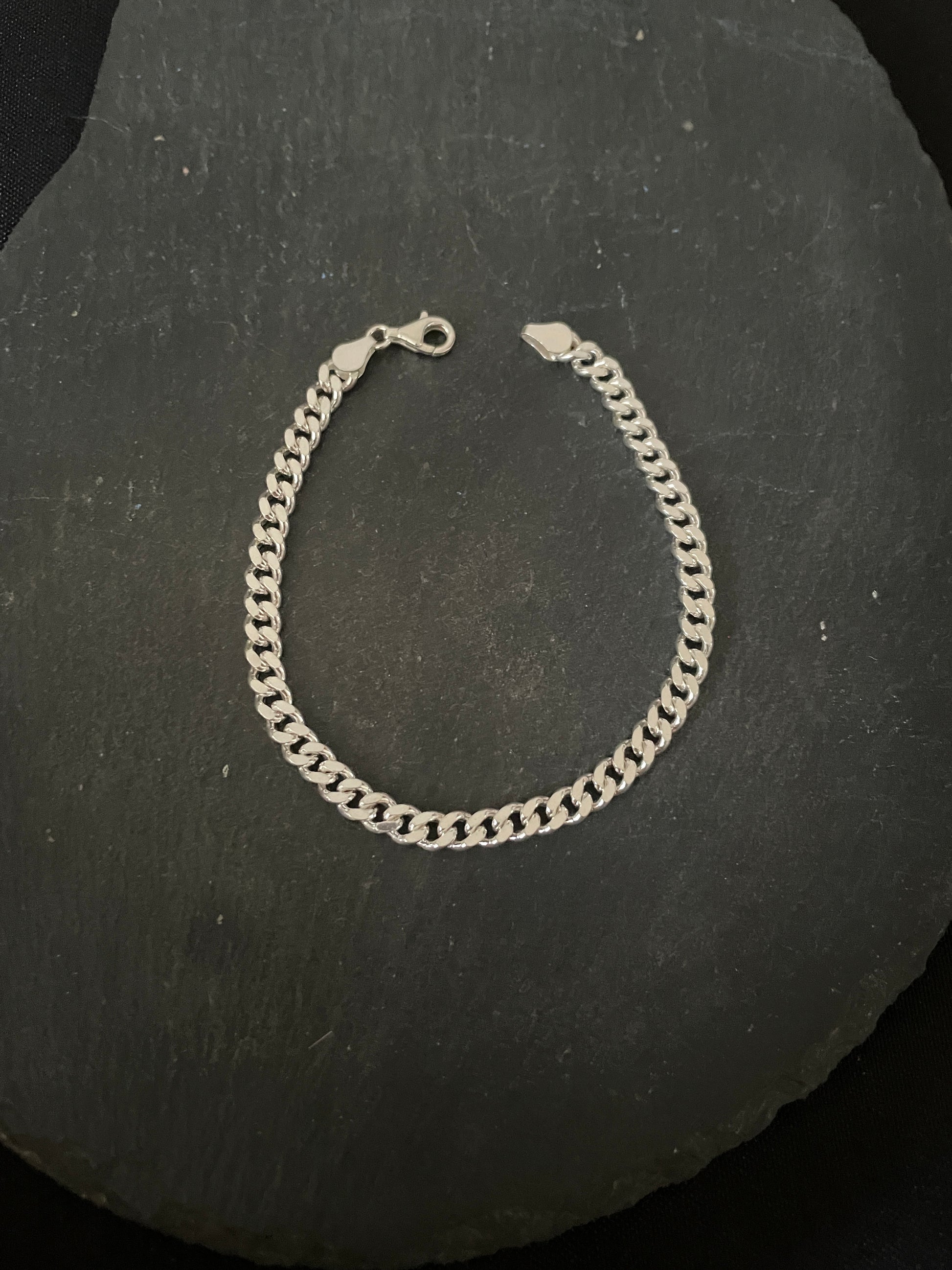 Sterling Silver Curb Chain Bracelet image 2