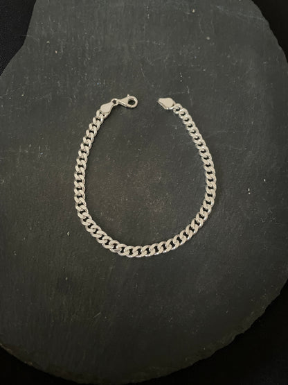 Sterling Silver Curb Chain Bracelet image 2