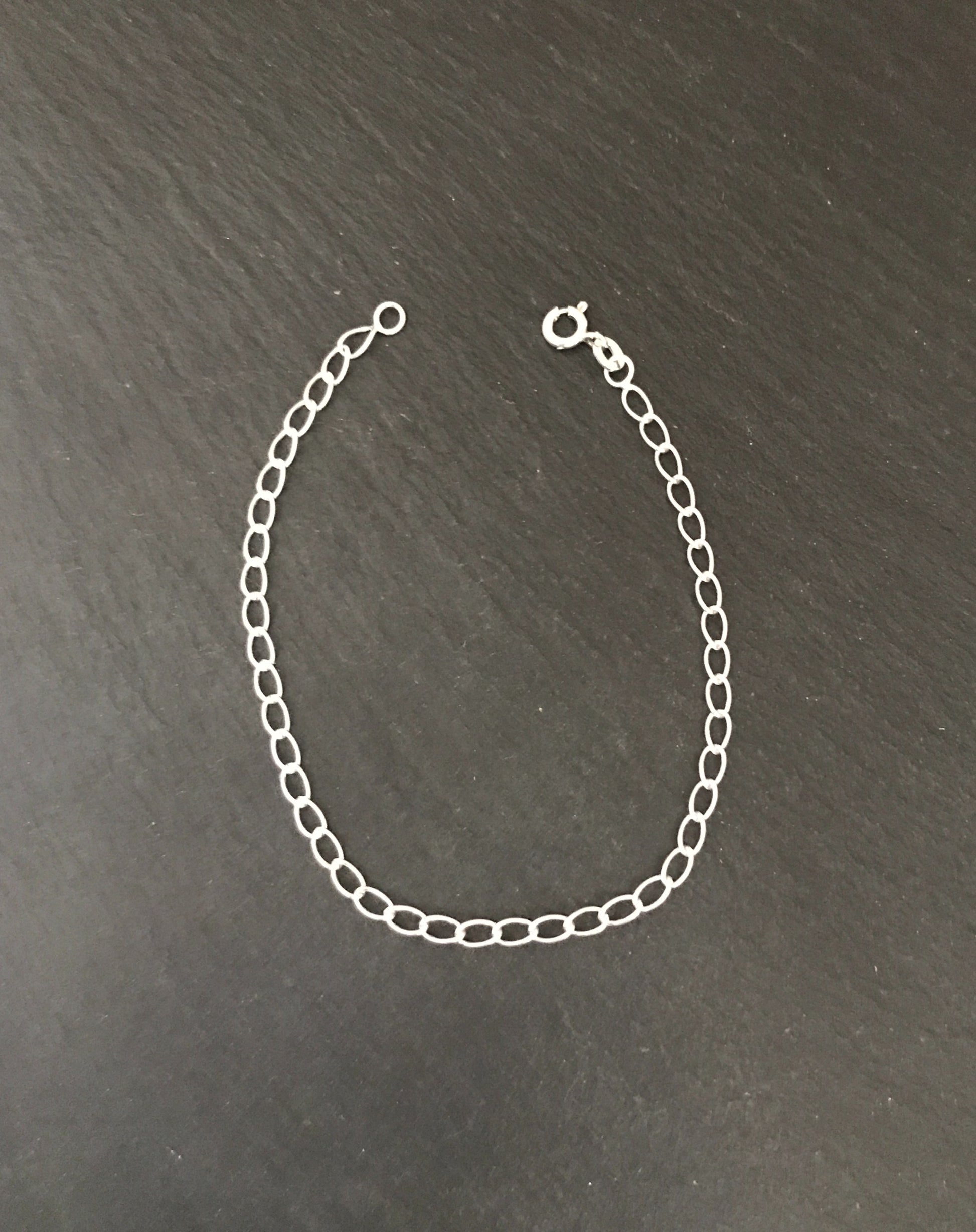 Sterling Silver Open Curb Chain Bracelet image 2