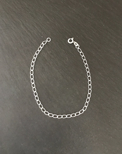 Sterling Silver Open Curb Chain Bracelet image 2