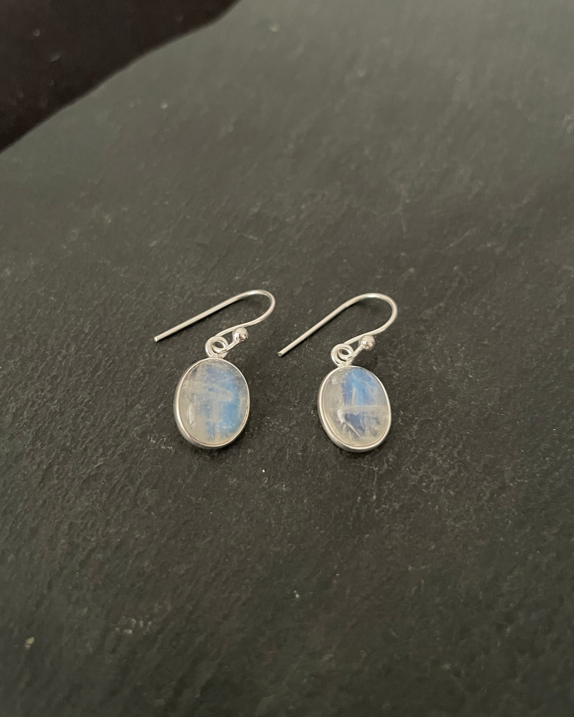 Moonstone Oval Earrings image 1