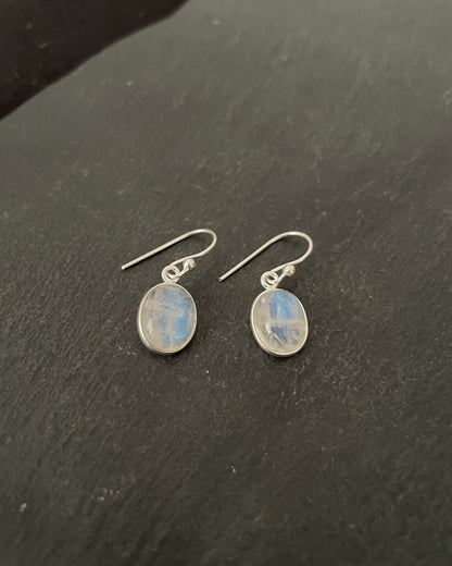 Moonstone Oval Earrings image 1