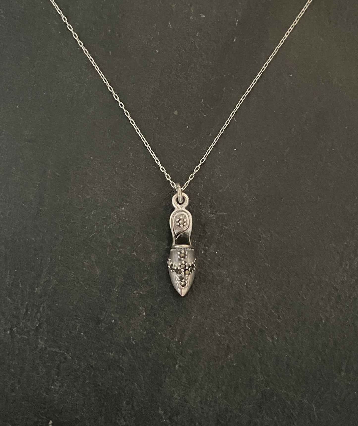 Marcasite Shoe Pendant image 0