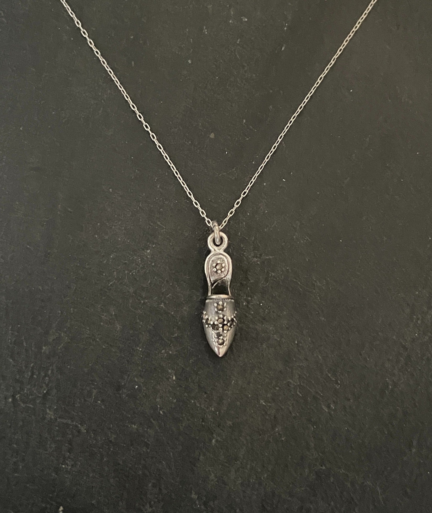 Marcasite Shoe Pendant image 0