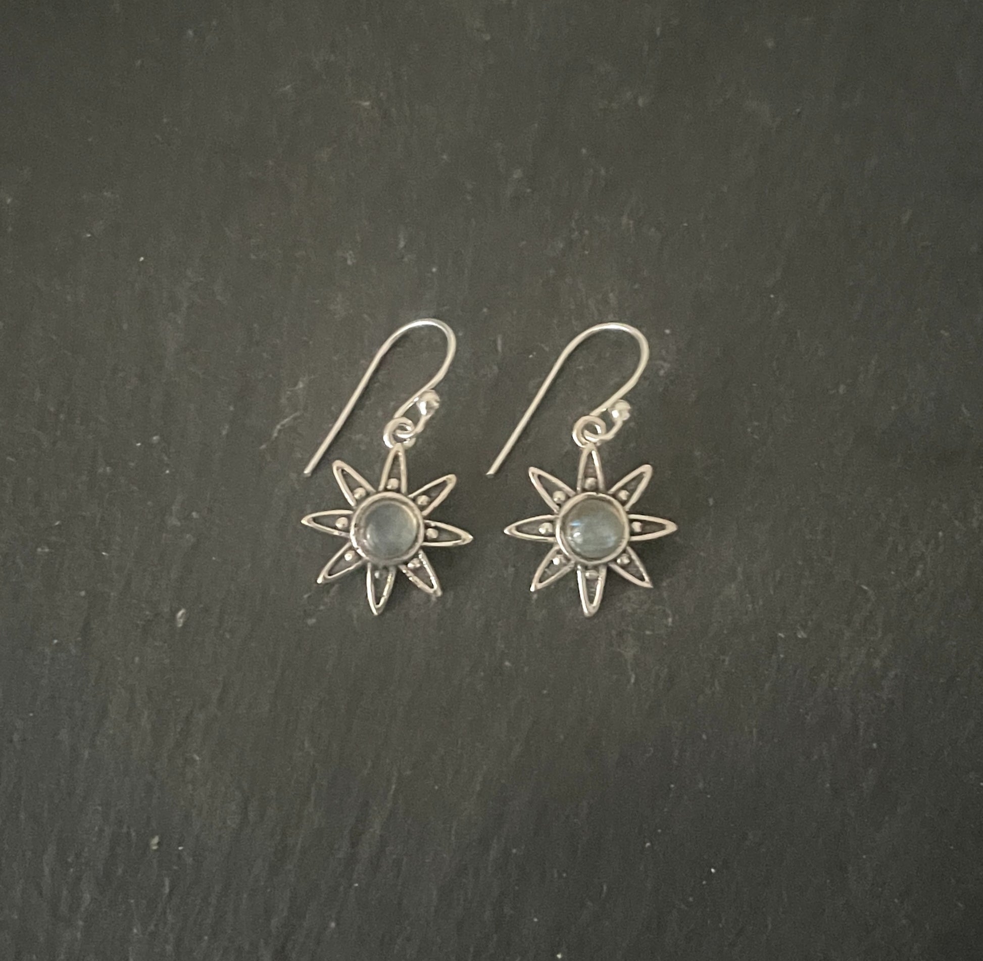 Labradorite and Silver Earrings image 0
