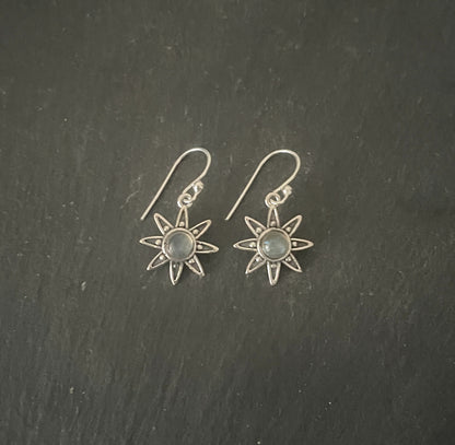 Labradorite and Silver Earrings image 0