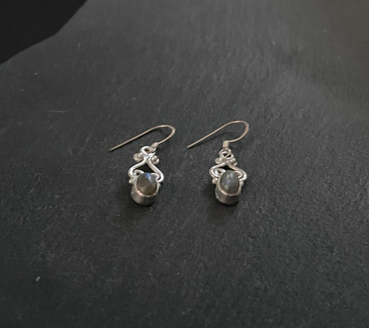 Labradorite Oval Earrings image 1