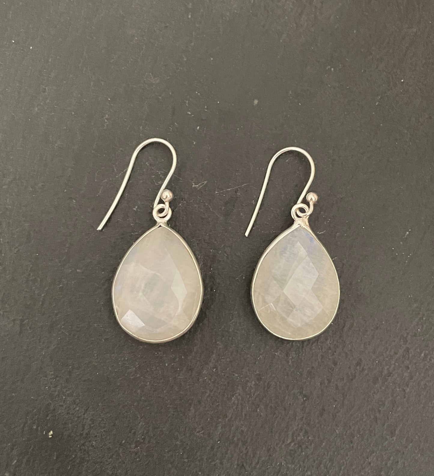 Moonstone Teardrop Earrings image 0