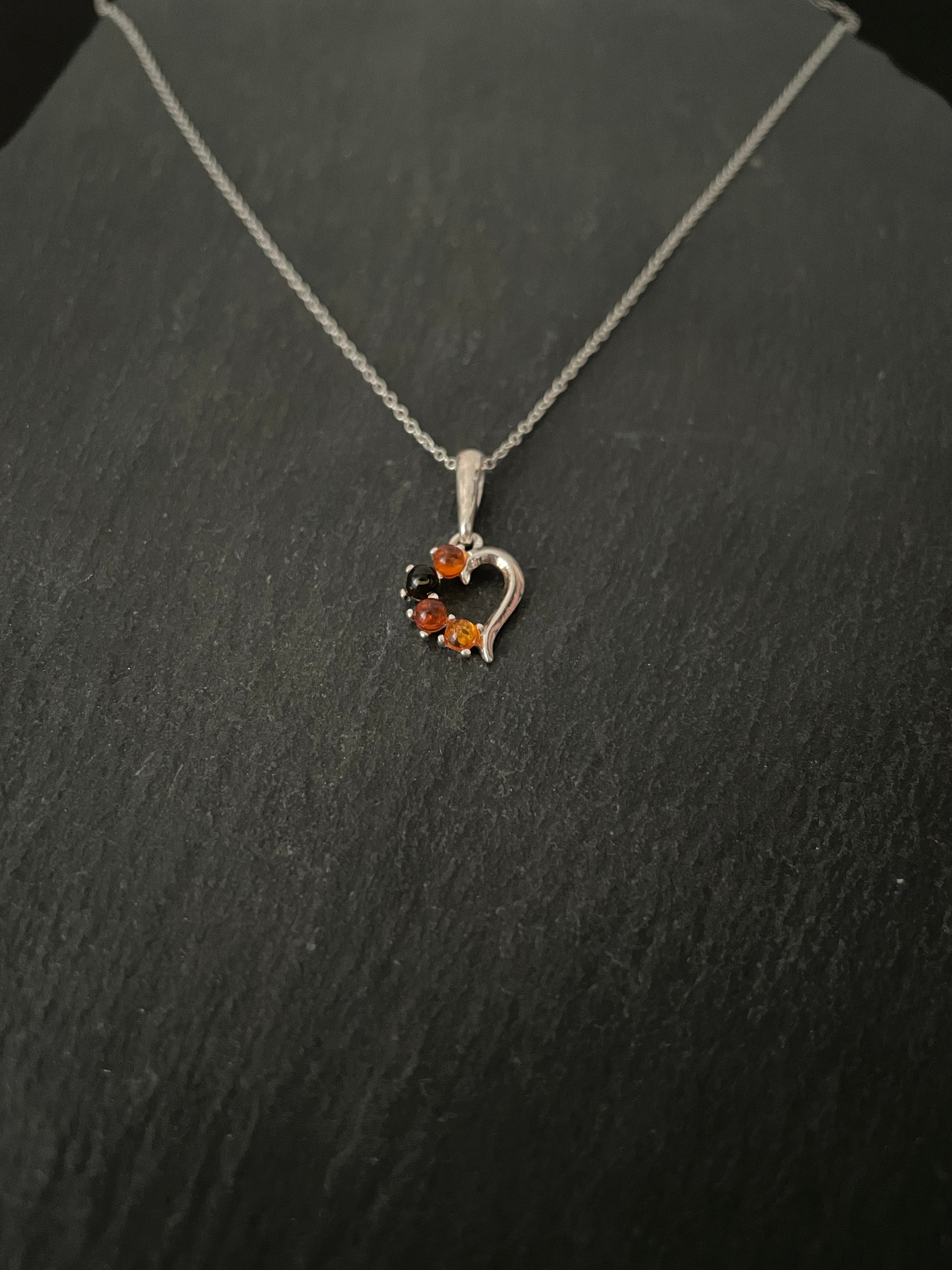 Amber Heart Pendant image 1