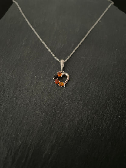 Amber Heart Pendant image 1