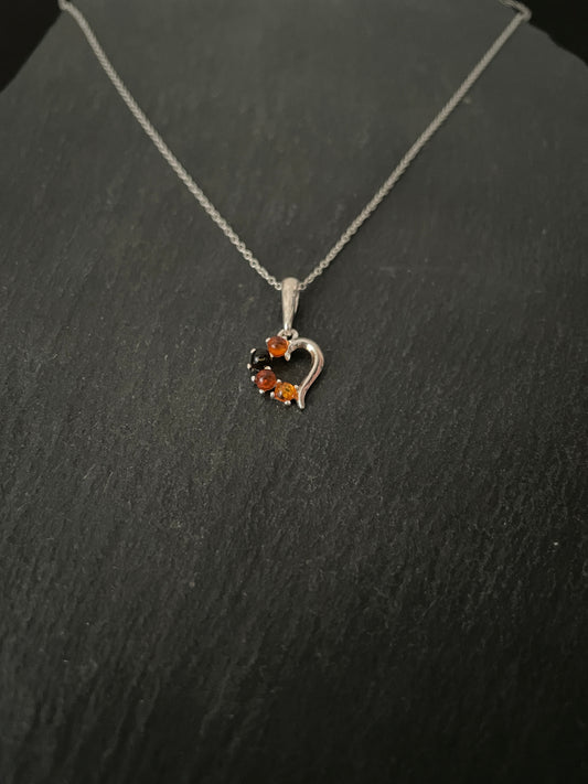 Amber Heart Pendant image 1