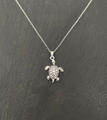 Silver Turtle Pendant image 0