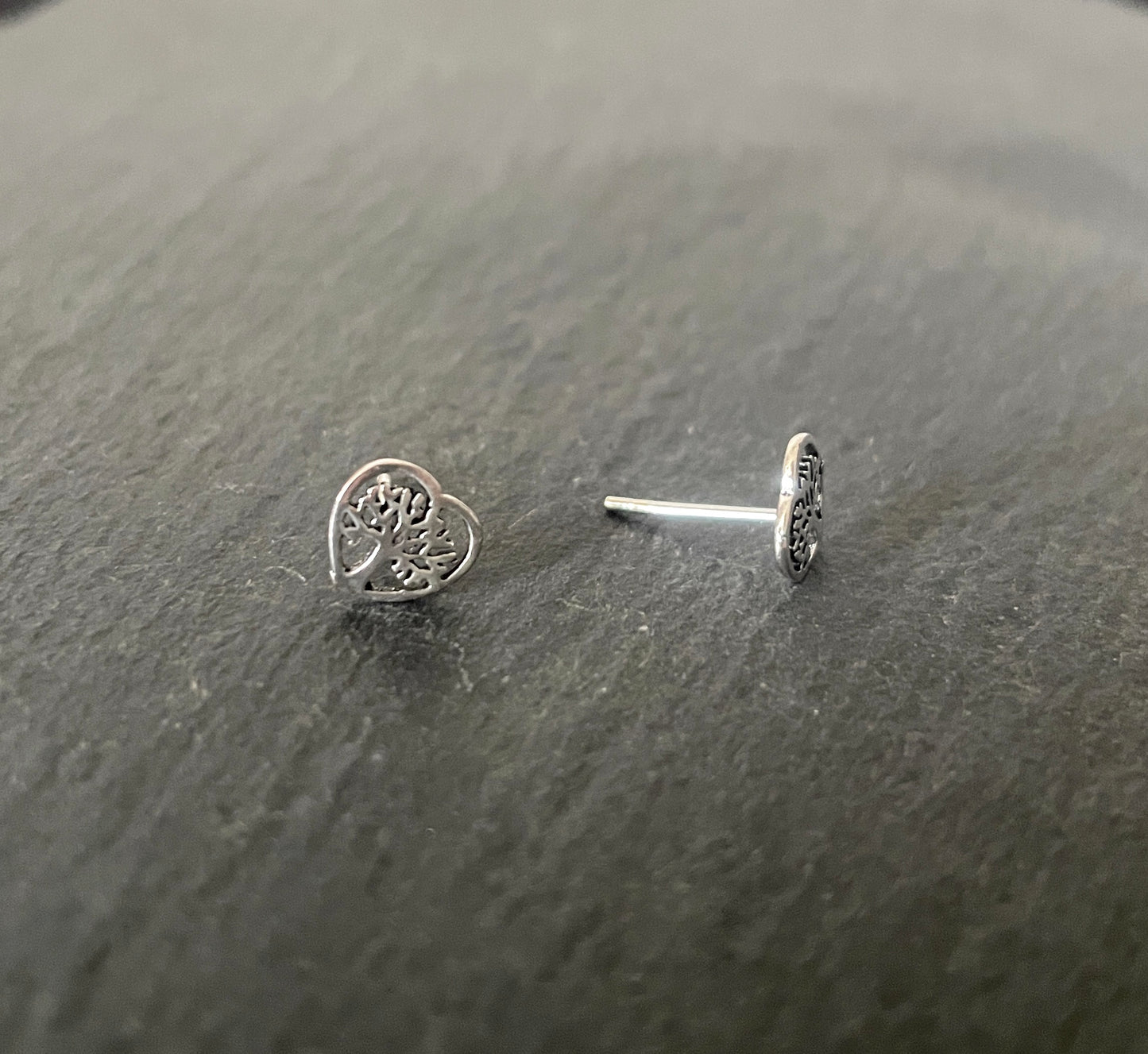 Silver Tree of Life Studs image 1