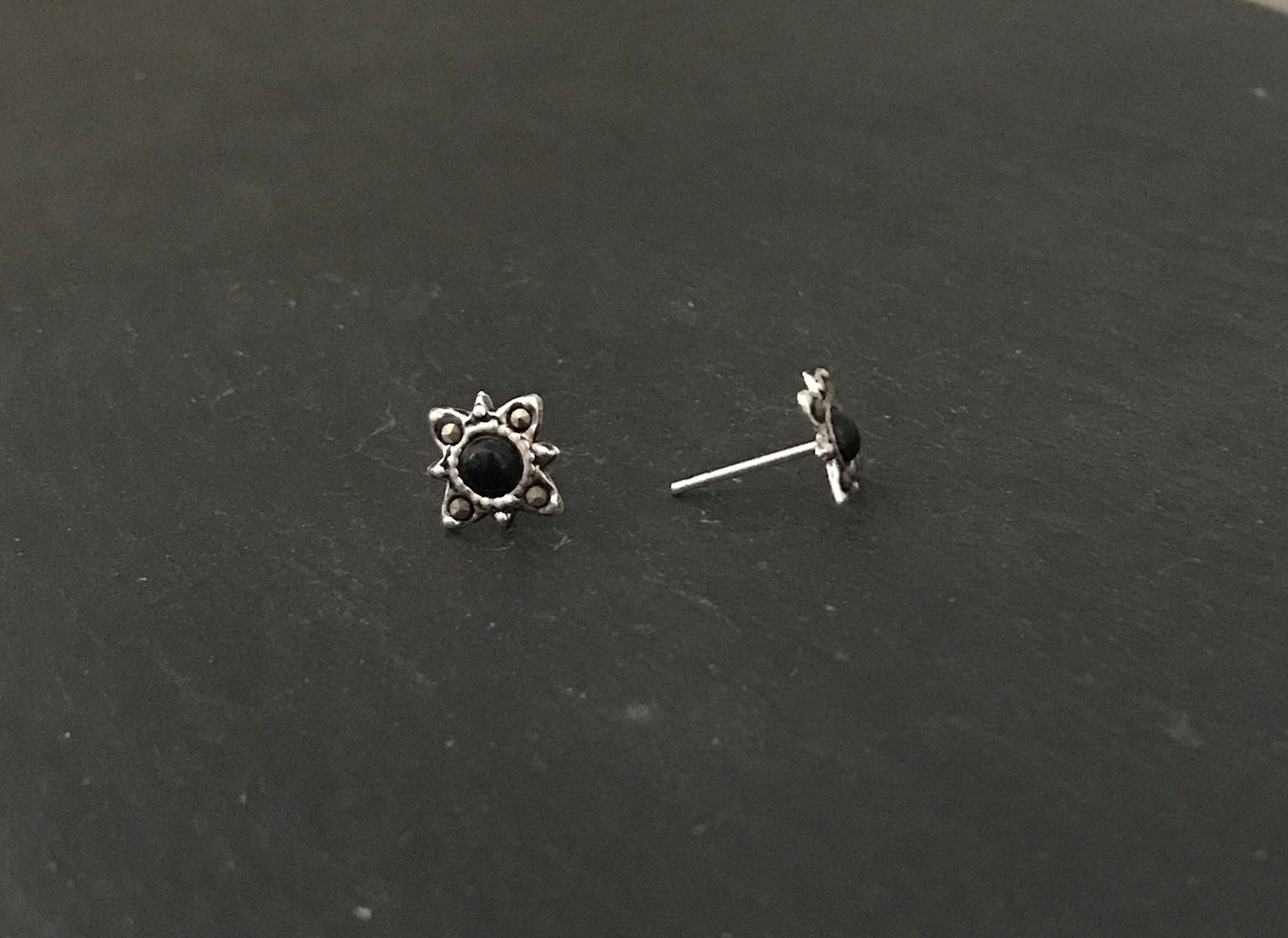 Marcasite and Gemstone Studs image 3