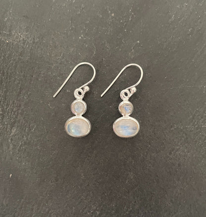 Moonstone and Silver Earrings image 0